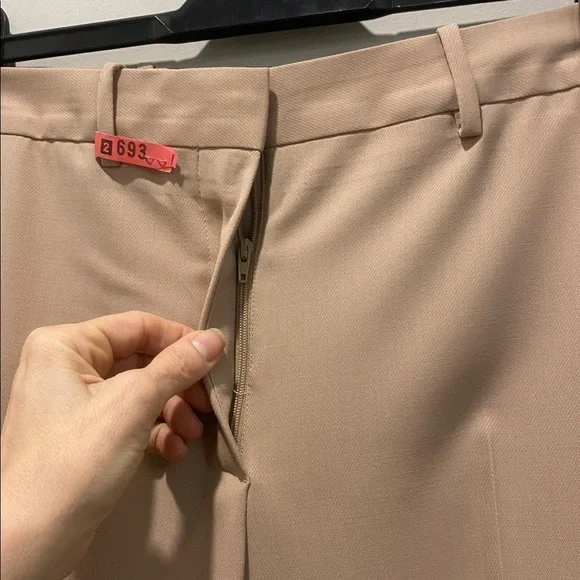 Maison Margiela Beige Dress Pants Wool Size IT 46 High Rise - Picture 7 of 16